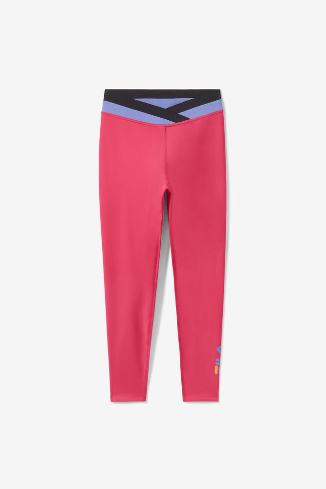 Fila Pants Womens Pink Peerless 7/8 Legging - Ireland 64102-UZSO